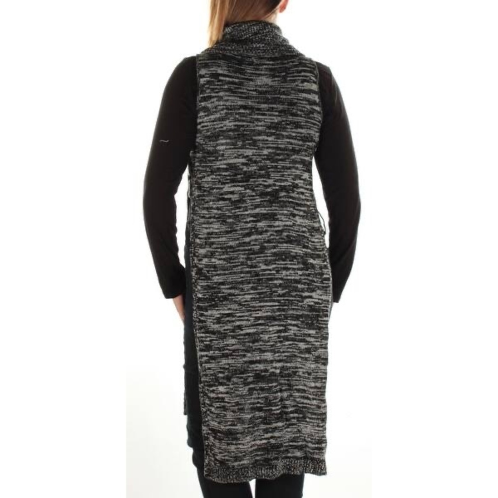 {Material Girl} Sleeveless Long Black Sweater